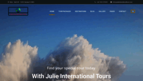 What Julieinternationaltours.com website looked like in 2020 (5 years ago)