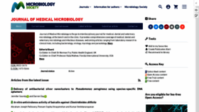 What Jmm.microbiologyresearch.org website looked like in 2020 (4 years ago)