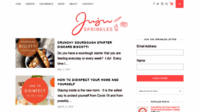 What Jujusprinkles.com website looked like in 2020 (3 years ago)