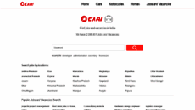 What Jobs.cari.co.in website looked like in 2020 (3 years ago)