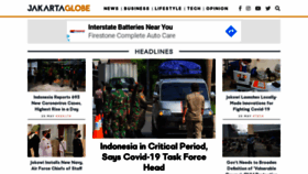 What Jakartaglobe.id website looked like in 2020 (3 years ago)