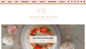 What Jennifermaune.com website looked like in 2020 (3 years ago)