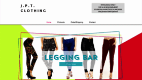 What Jptclothing.com website looked like in 2020 (3 years ago)