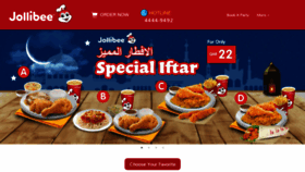 What Jollibeedelivery.qa website looked like in 2020 (3 years ago)