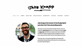 What Jakeknapp.com website looked like in 2020 (4 years ago)