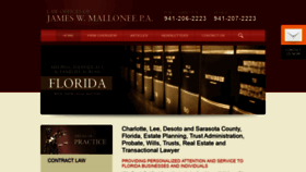 What Jameswmallonee.com website looked like in 2020 (3 years ago)