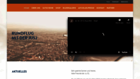 What Ju52rundflug.de website looked like in 2020 (3 years ago)