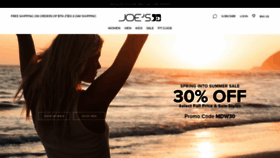 What Joesjeans.com website looked like in 2020 (3 years ago)