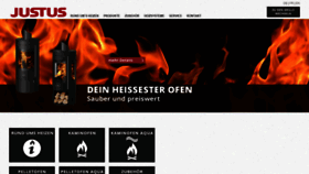 What Justus-kaminofen.de website looked like in 2020 (4 years ago)
