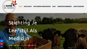 What Jeleefstijlalsmedicijn.nl website looked like in 2020 (3 years ago)
