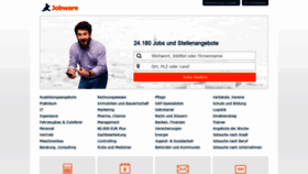 What Jobware.de website looked like in 2020 (3 years ago)
