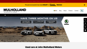 What Johnmulhollandmotors.com website looked like in 2020 (3 years ago)