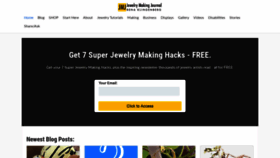 What Jewelrymakingjournal.com website looked like in 2020 (3 years ago)