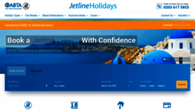What Jetlineholidays.com website looked like in 2020 (3 years ago)
