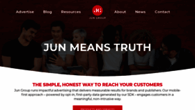 What Jungroup.com website looked like in 2020 (3 years ago)