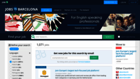 What Jobsinbarcelona.es website looked like in 2020 (3 years ago)