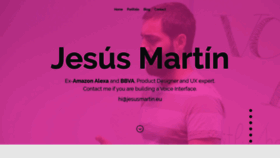 What Jesusmartin.eu website looked like in 2020 (3 years ago)