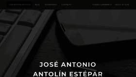 What Joseantonioantolin.com website looked like in 2020 (3 years ago)