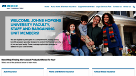 What Jhuvoluntarybenefits.com website looked like in 2020 (3 years ago)