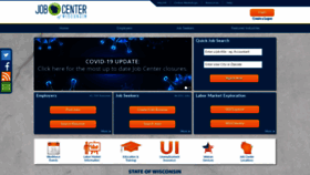 What Jobcenterofwisconsin.com website looked like in 2020 (3 years ago)