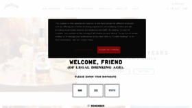 What Jimbeam.com website looked like in 2020 (3 years ago)