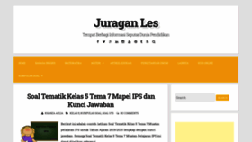What Juraganles.com website looked like in 2020 (3 years ago)