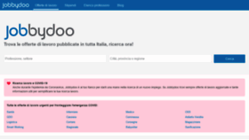 What Jobbydoo.it website looked like in 2020 (3 years ago)