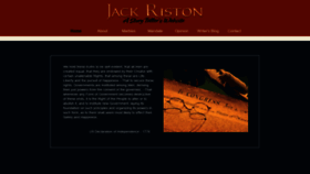 What Jackriston.com website looked like in 2020 (3 years ago)