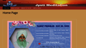 What Jyotimeditation.org website looked like in 2020 (3 years ago)