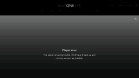 What Justoneeye.com website looked like in 2020 (3 years ago)