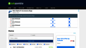 What Jobzambia.com website looked like in 2020 (5 years ago)