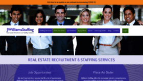 What Jwilliamsstaffing.com website looked like in 2020 (3 years ago)