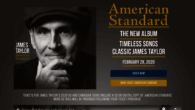 What Jamestaylor.com website looked like in 2020 (3 years ago)