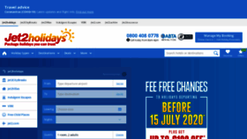 What Jet2holidays.com website looked like in 2020 (3 years ago)