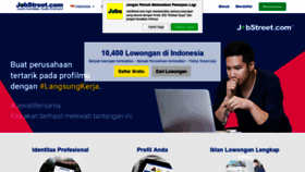 What Jobstreet.co.id website looked like in 2020 (5 years ago)