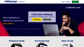 What Jobstreet.com.my website looked like in 2020 (3 years ago)