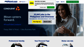 What Jobstreet.com.ph website looked like in 2020 (3 years ago)