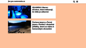 What Jenprocestovatele.cz website looked like in 2020 (3 years ago)