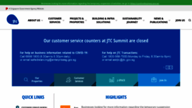 What Jtc.gov.sg website looked like in 2020 (3 years ago)