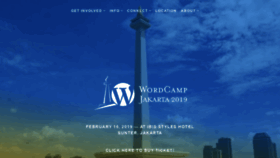 What Jakarta.wordcamp.org website looked like in 2020 (3 years ago)