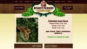 What Jensennursery.com website looked like in 2020 (3 years ago)