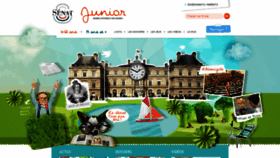 What Junior.senat.fr website looked like in 2020 (3 years ago)