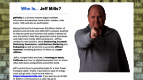 What Jeffmills.com website looked like in 2020 (3 years ago)