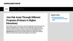 What Joinpakarmy.com.pk website looked like in 2020 (3 years ago)