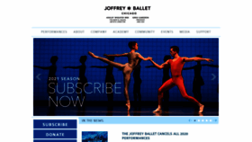 What Joffrey.com website looked like in 2020 (3 years ago)