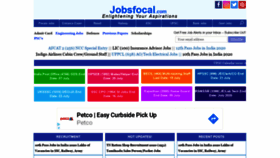 What Jobsfocal.com website looked like in 2020 (3 years ago)