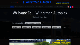 What Jwildermanautoplex.com website looked like in 2020 (3 years ago)