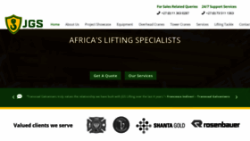 What Jgslifting.co.za website looked like in 2020 (3 years ago)