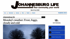 What Johannesburglife.com website looked like in 2020 (3 years ago)