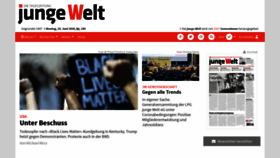 What Jungewelt.de website looked like in 2020 (3 years ago)